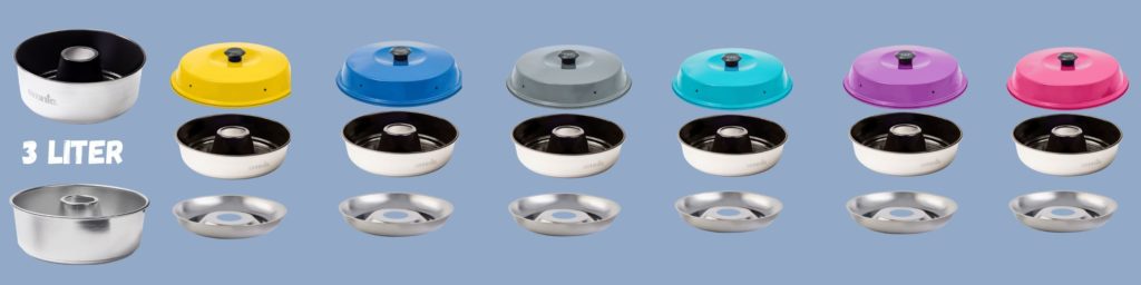 Omnia Backofen Formen und Farben
