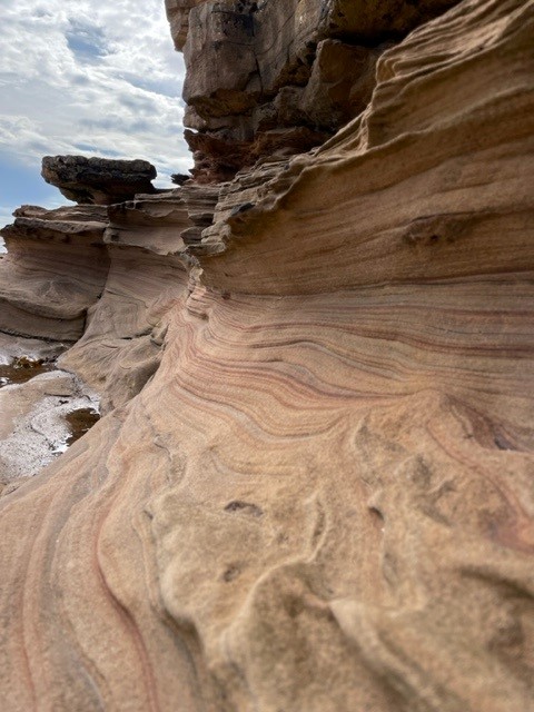 Dunnet Strand zerklüftete Steine